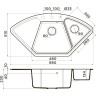 Мойка OMOIKIRI YONAKA 98-C-BL Artgranit/черный 4993716