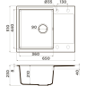 Мойка OMOIKIRI DAISEN 65T-BL Tetogranit/черный 4993519