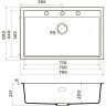 Мойка OMOIKIRI SINTESI 79-GB Artceramic/графит 4997135