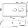 Мойка OMOIKIRI TEDORI 85-2-U-ES Tetogranit/эспрессо 4997240