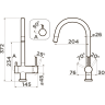 Смеситель OMOIKIRI YAMADA-SA-P латунь/бежевый 4974286